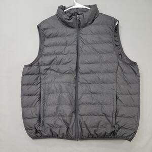 Hawke & Co Sport Men L Down Puffer Vest Gray Performance Outdoor Hiking Packable